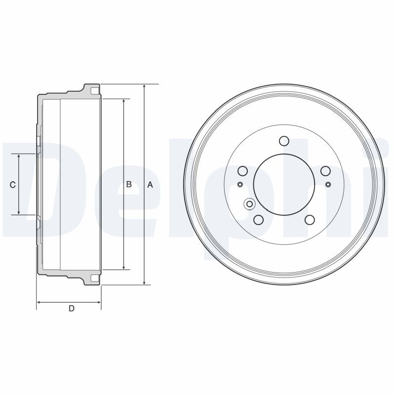 Stabdžių būgnas DELPHI BF628