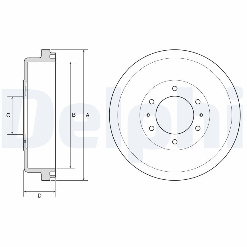 Brake Drum DELPHI BF635