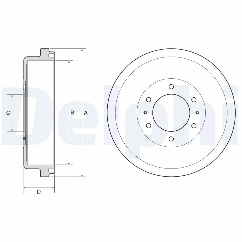 Brake Drum DELPHI BF635