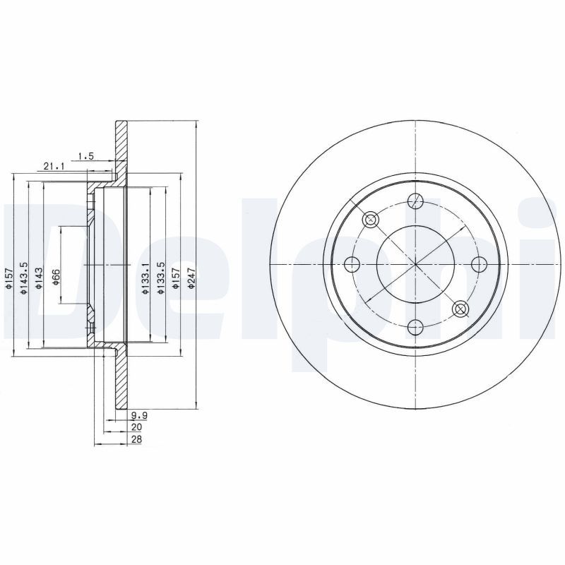 Brake Disc DELPHI BG2213