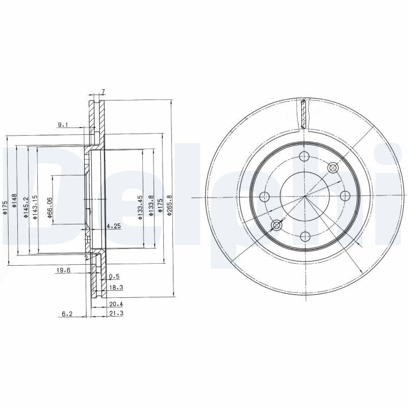 Brake Disc DELPHI BG2387