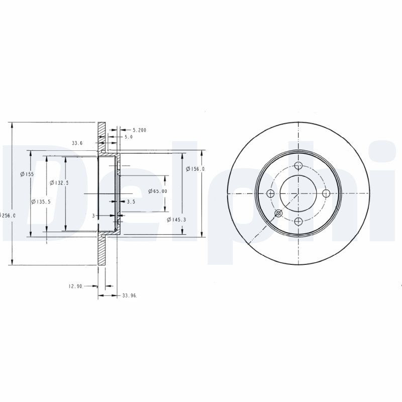 Brake Disc DELPHI BG2454