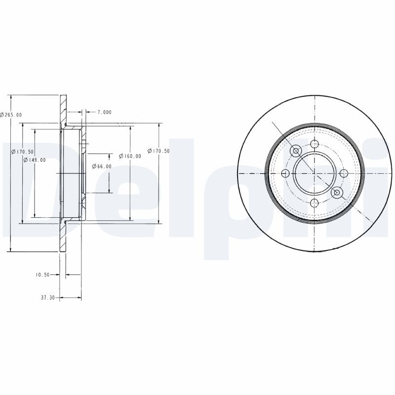 Brake Disc DELPHI BG2694