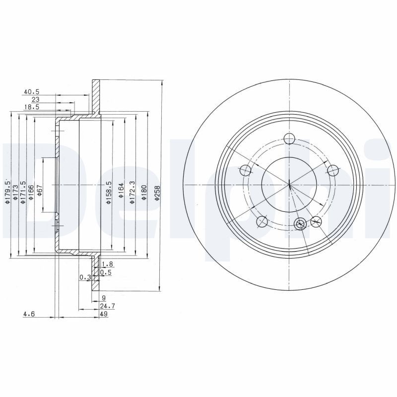 Brake Disc DELPHI BG2761