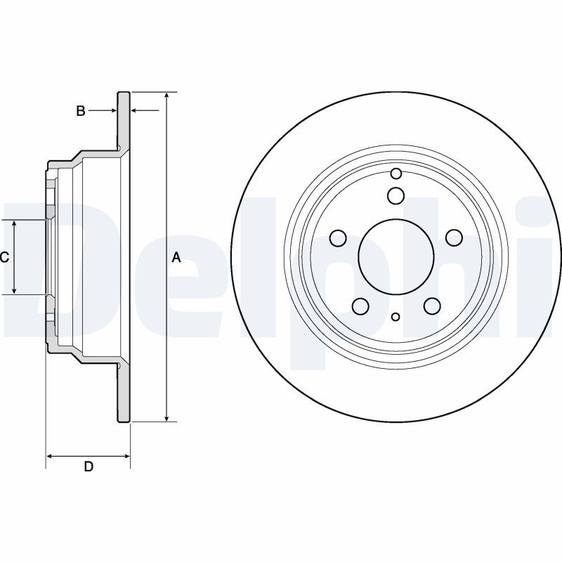 Brake Disc DELPHI BG2842