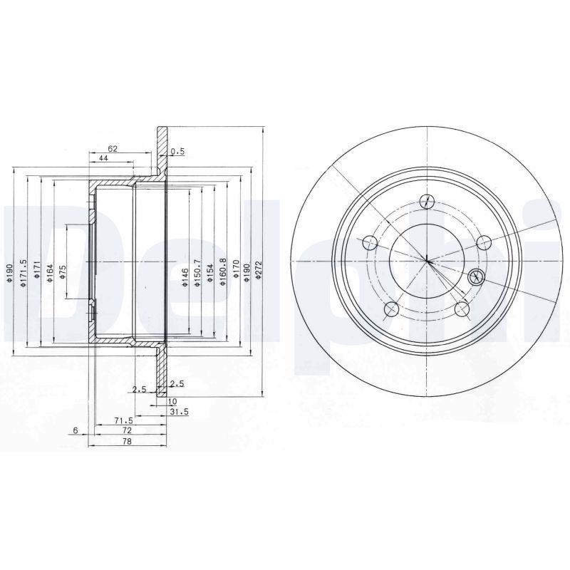 Brake Disc DELPHI BG3040