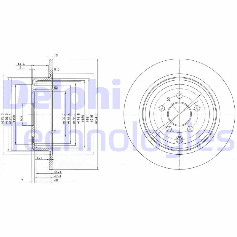 Brake Disc DELPHI BG3049