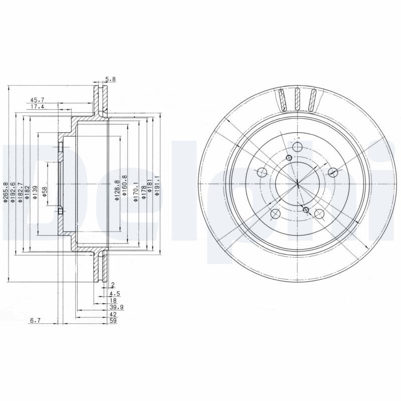 Brake Disc DELPHI BG3154