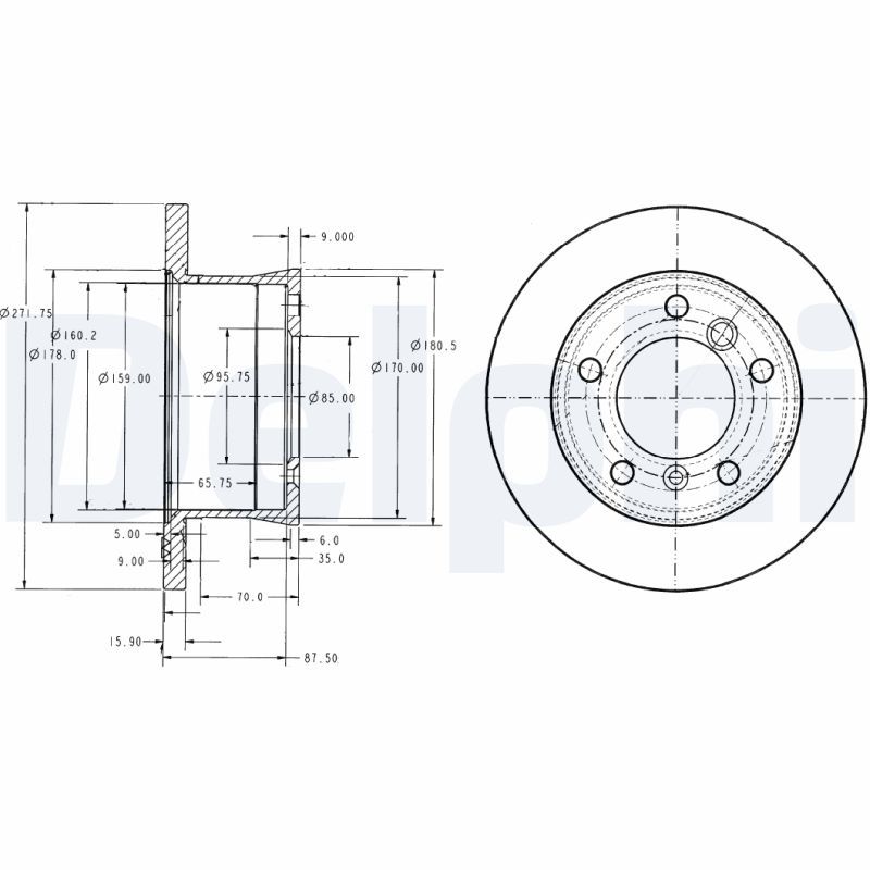 Brake Disc DELPHI BG3237