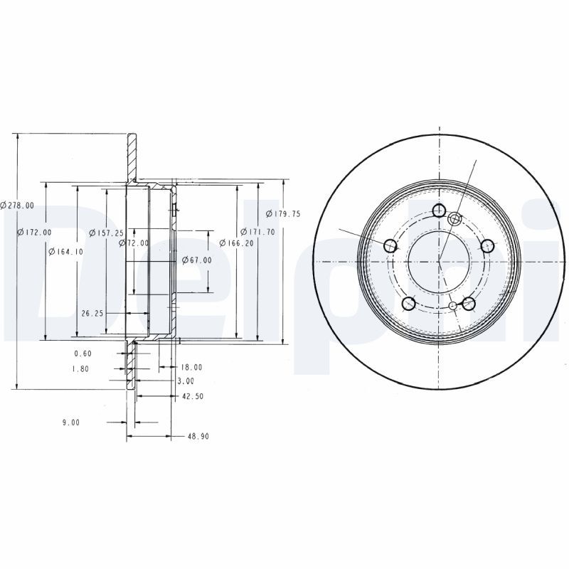 Brake Disc DELPHI BG3326C