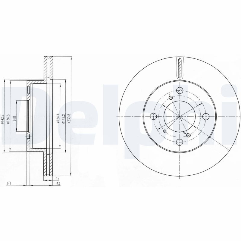 Brake Disc DELPHI BG3499