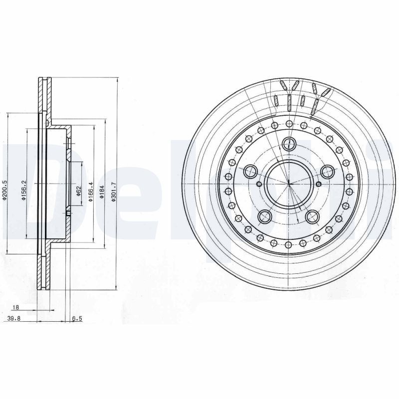 Brake Disc DELPHI BG3536