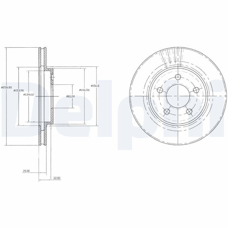 Brake Disc DELPHI BG3594