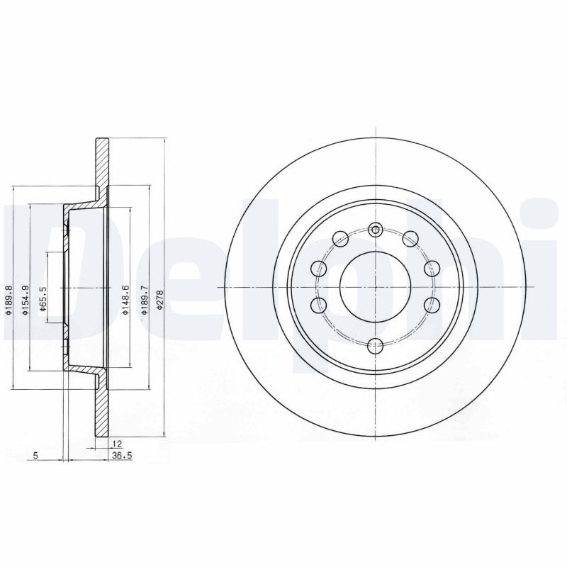 Brake Disc DELPHI BG3731C