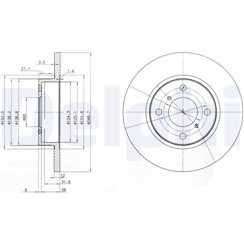 Brake Disc DELPHI BG3769