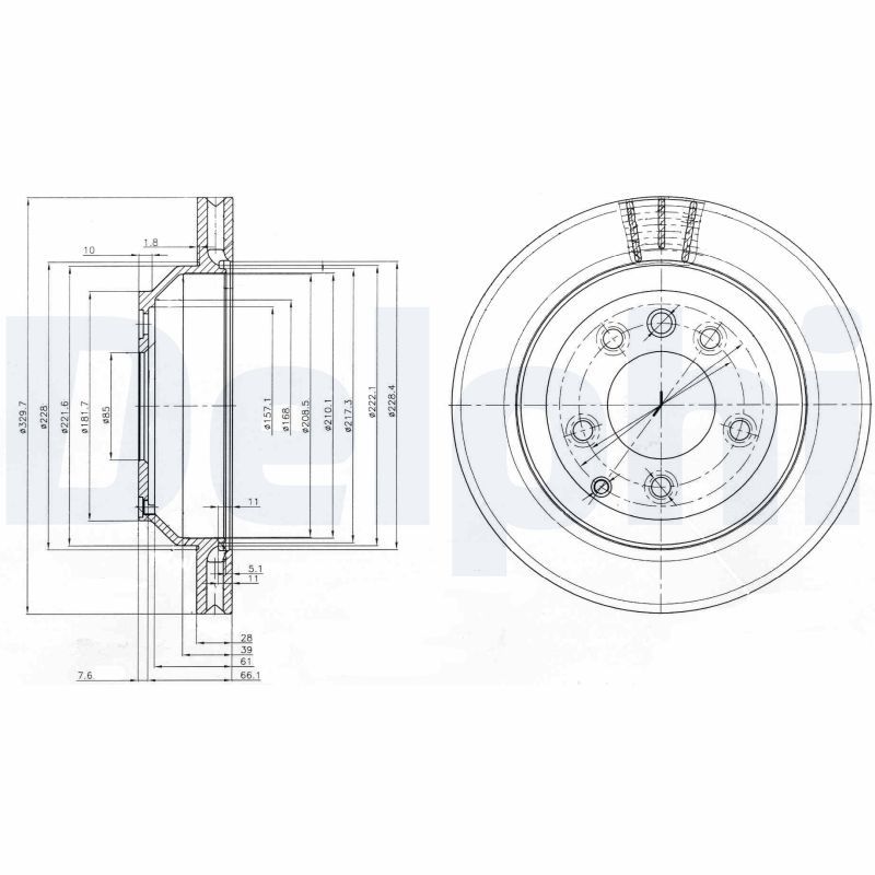 Brake Disc DELPHI BG3775C