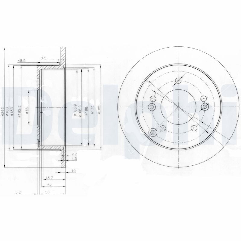 Brake Disc DELPHI BG3799