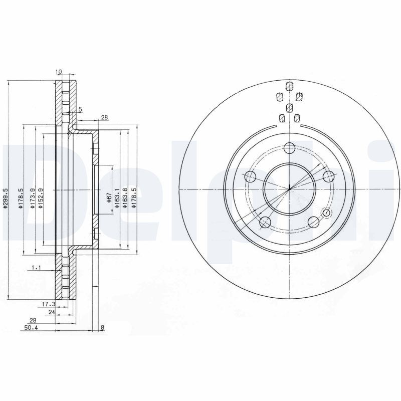 Brake Disc DELPHI BG3838