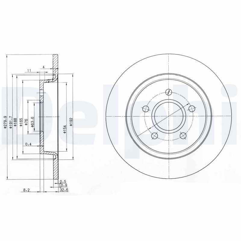 Brake Disc DELPHI BG3897C