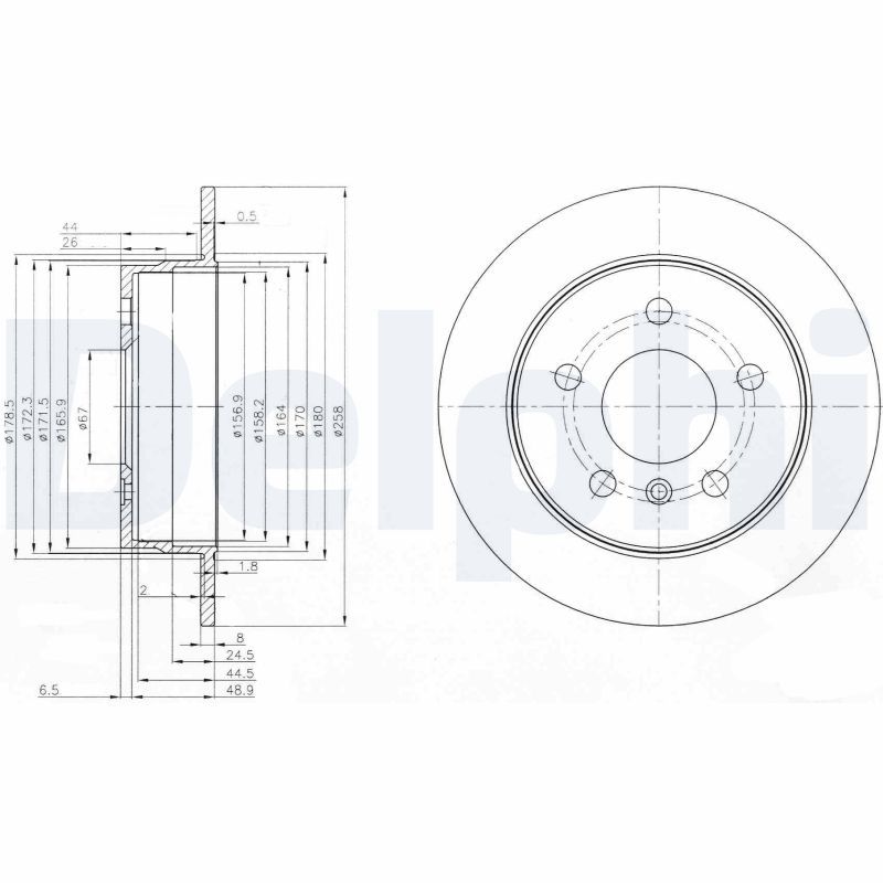 Brake Disc DELPHI BG3910C