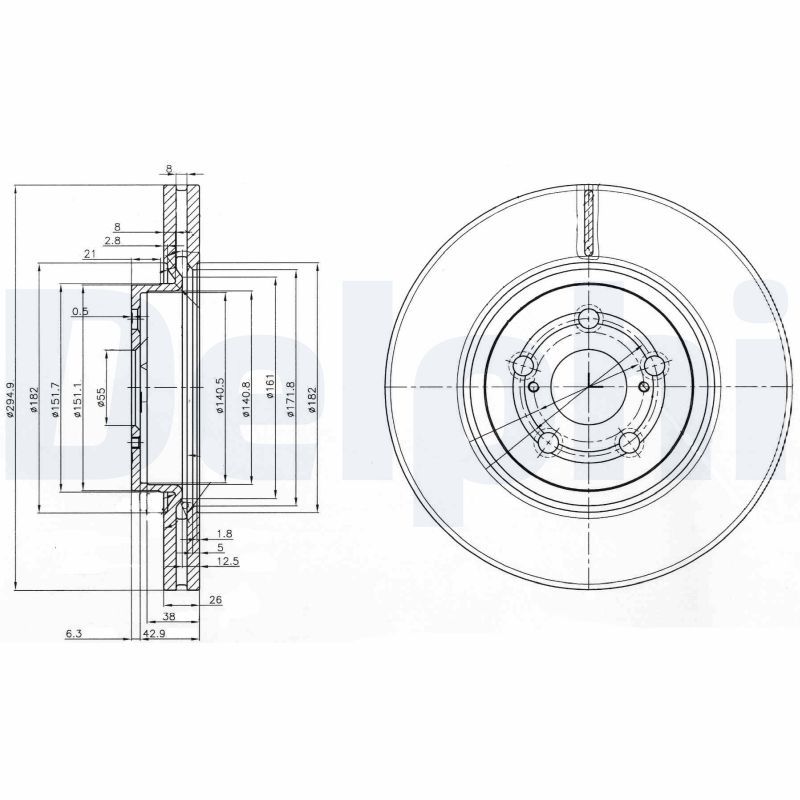 Brake Disc DELPHI BG3914