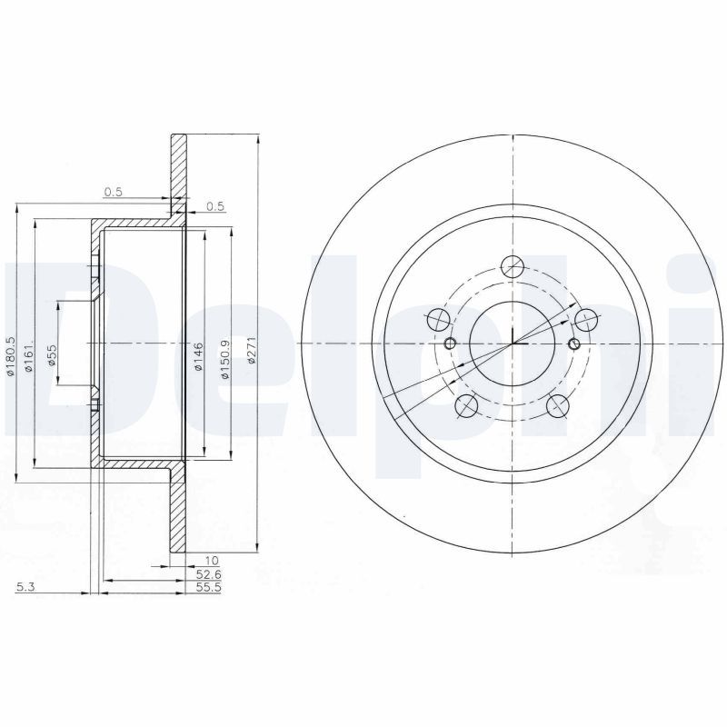 Brake Disc DELPHI BG3922