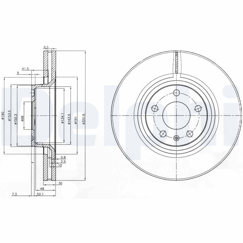 Brake Disc DELPHI BG3939