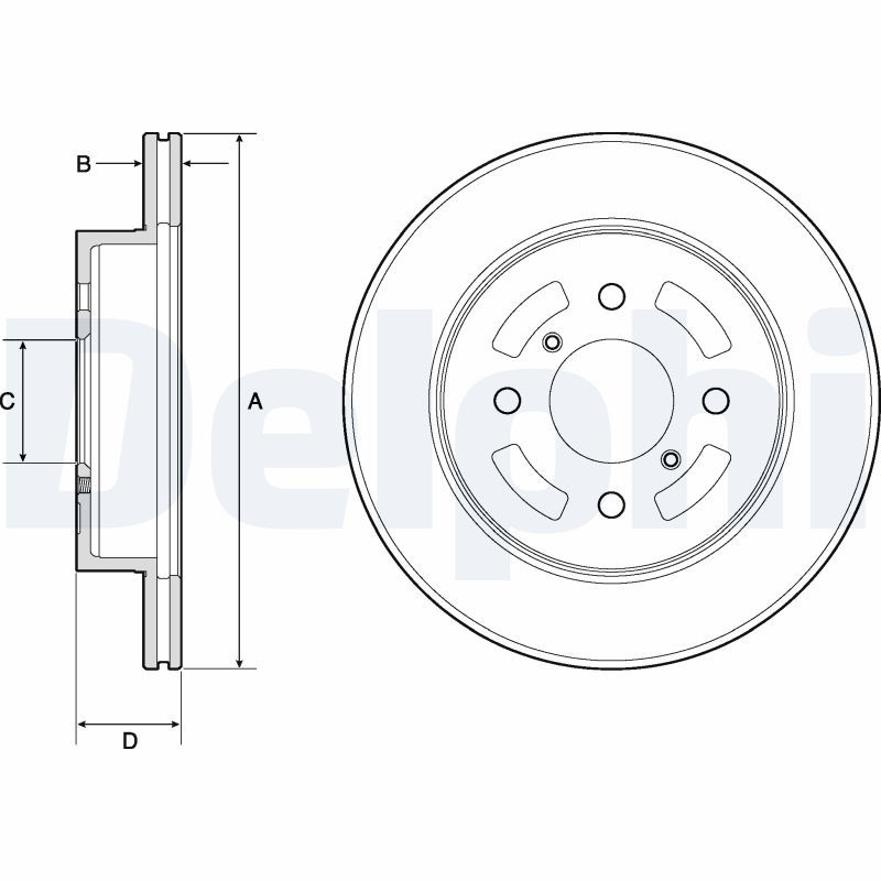 Brake Disc DELPHI BG3941