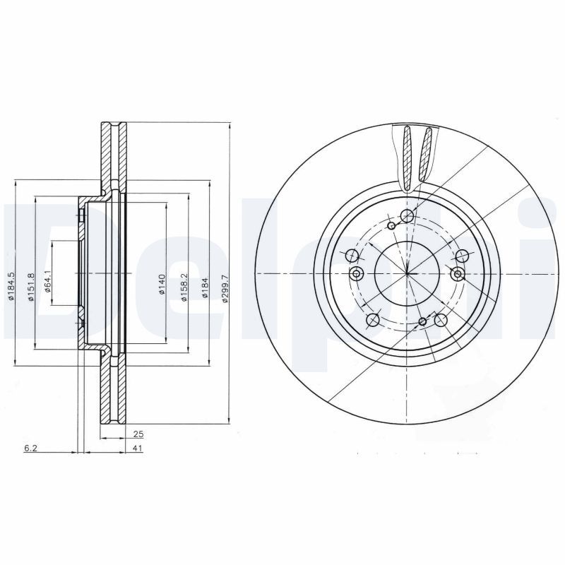 Brake Disc DELPHI BG3978