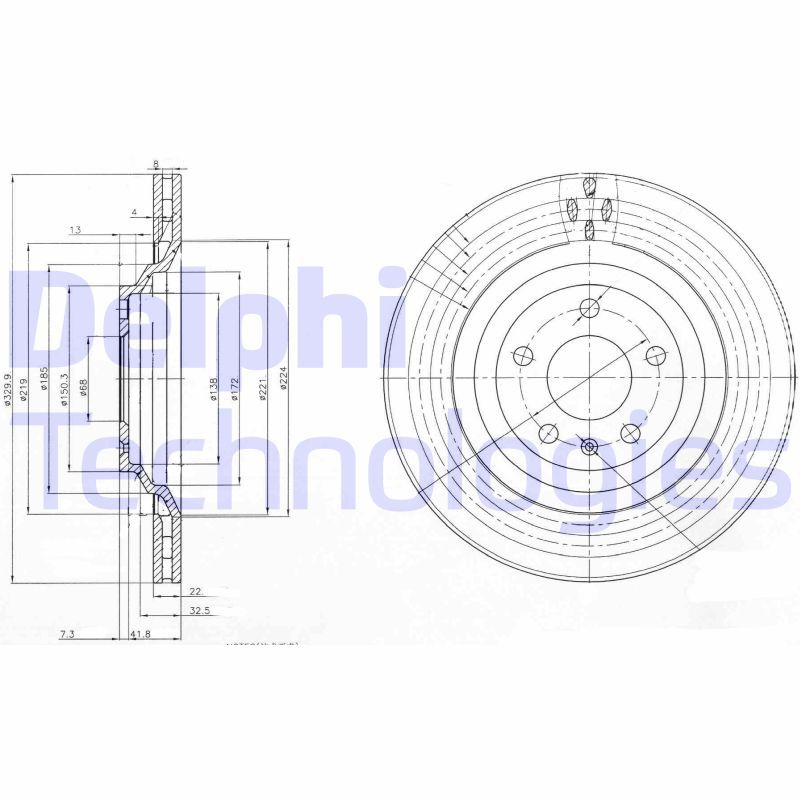 Brake Disc DELPHI BG3991