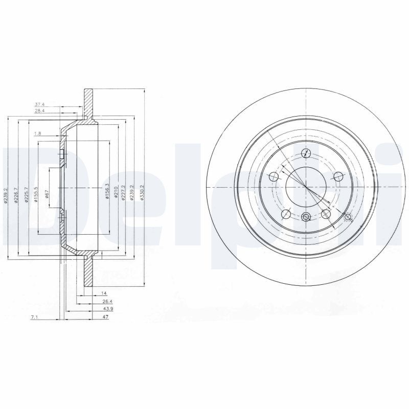 Brake Disc DELPHI BG4031