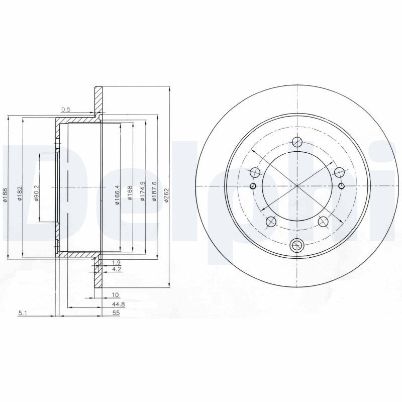 Brake Disc DELPHI BG4037