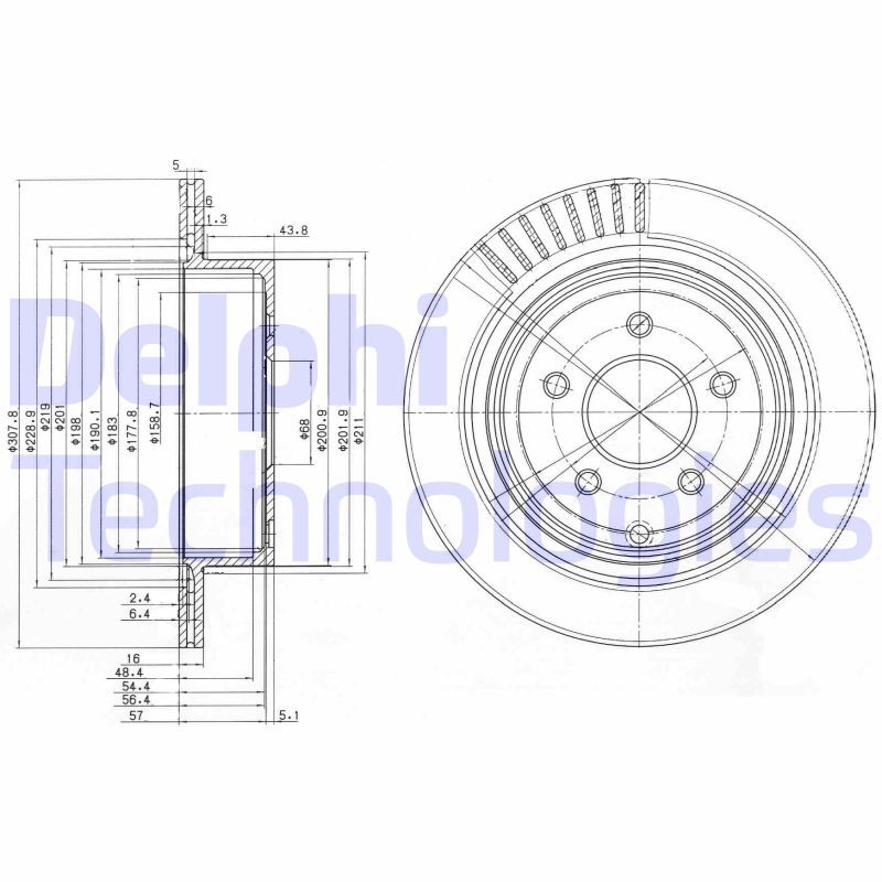 Brake Disc DELPHI BG4041