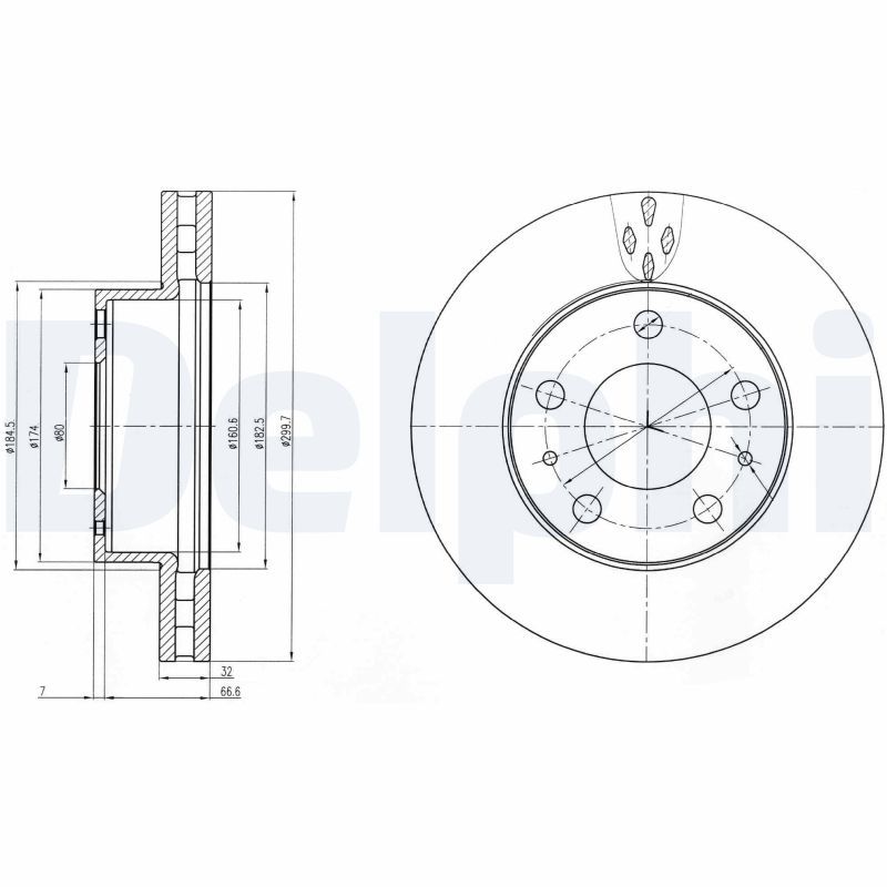 Brake Disc DELPHI BG4060