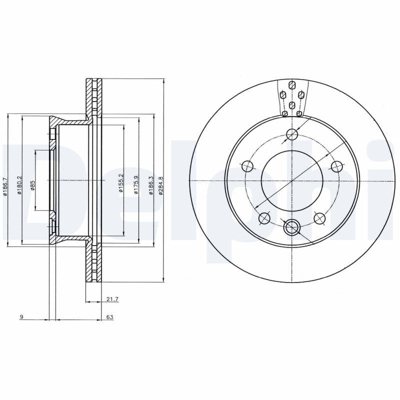 Brake Disc DELPHI BG4067