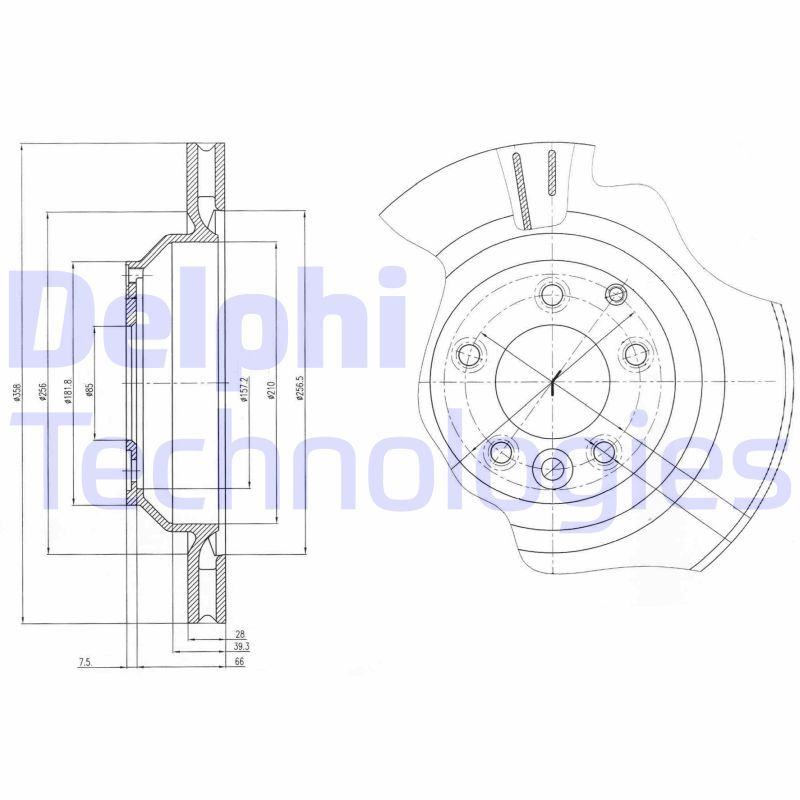 Brake Disc DELPHI BG4070