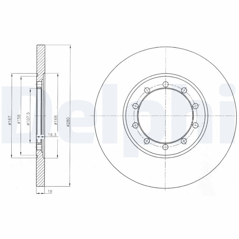 Brake Disc DELPHI BG4075