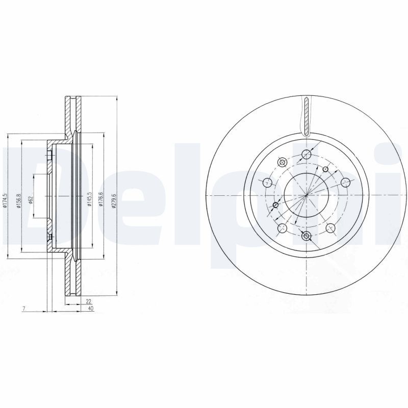 Brake Disc DELPHI BG4093C