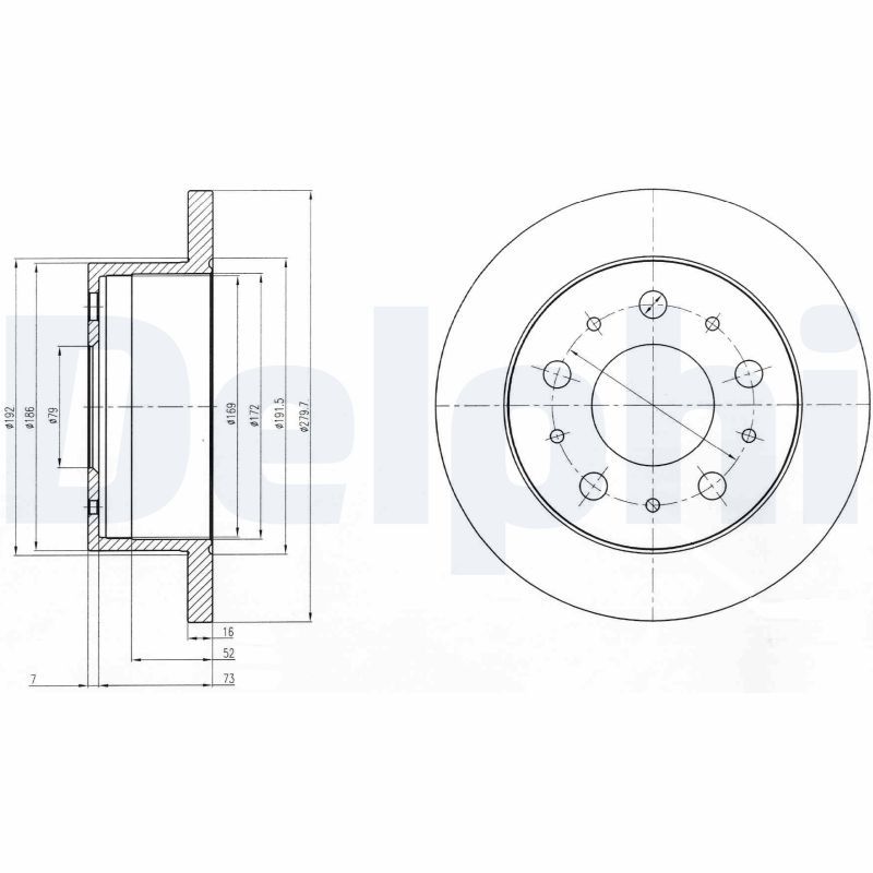 Brake Disc DELPHI BG4099