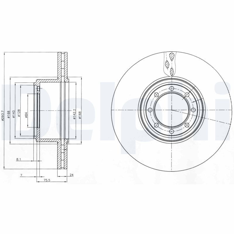 Brake Disc DELPHI BG4102