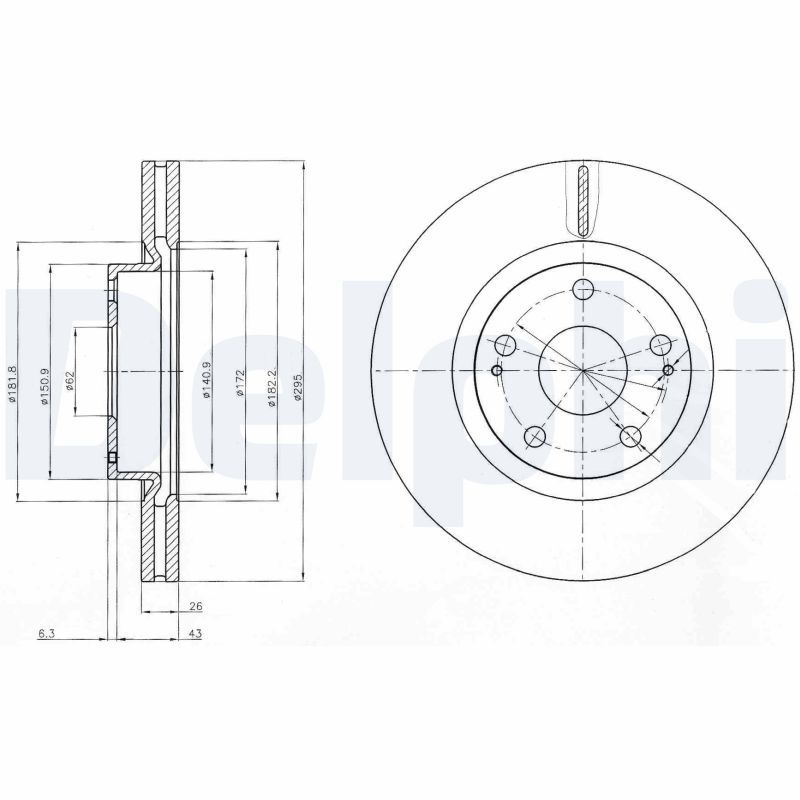 Brake Disc DELPHI BG4113