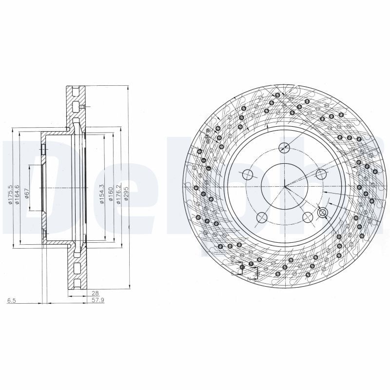 Brake Disc DELPHI BG4142C