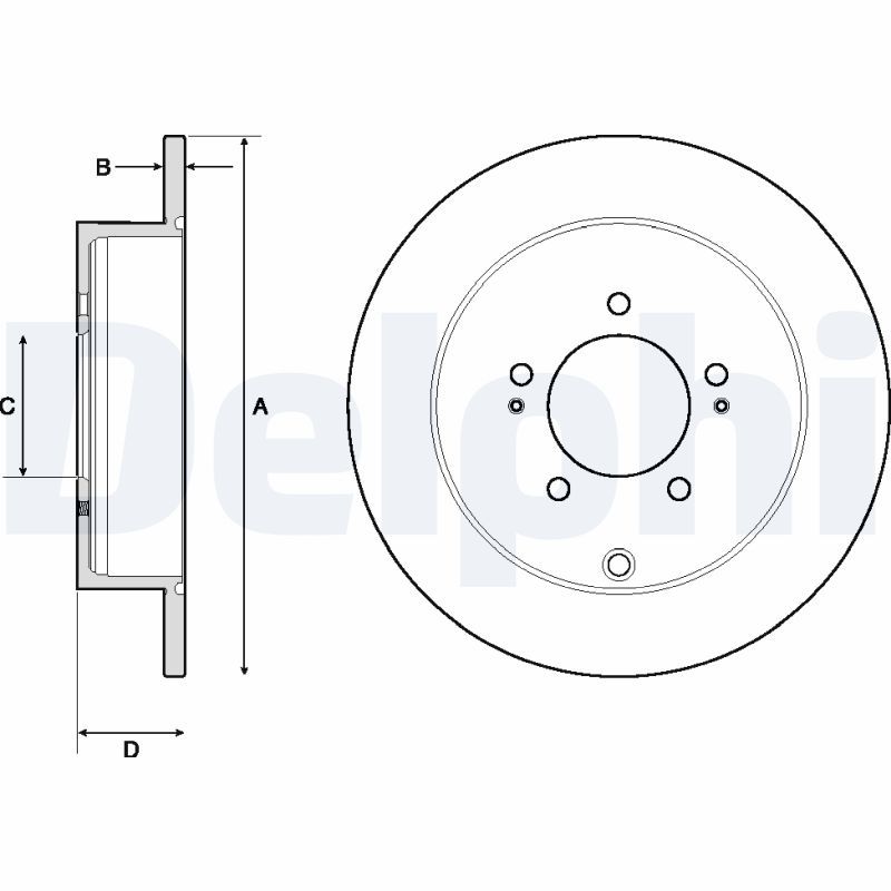 Brake Disc DELPHI BG4161C