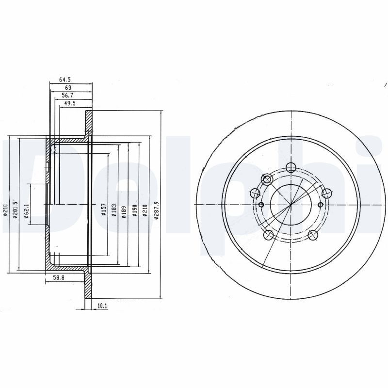 Brake Disc DELPHI BG4180