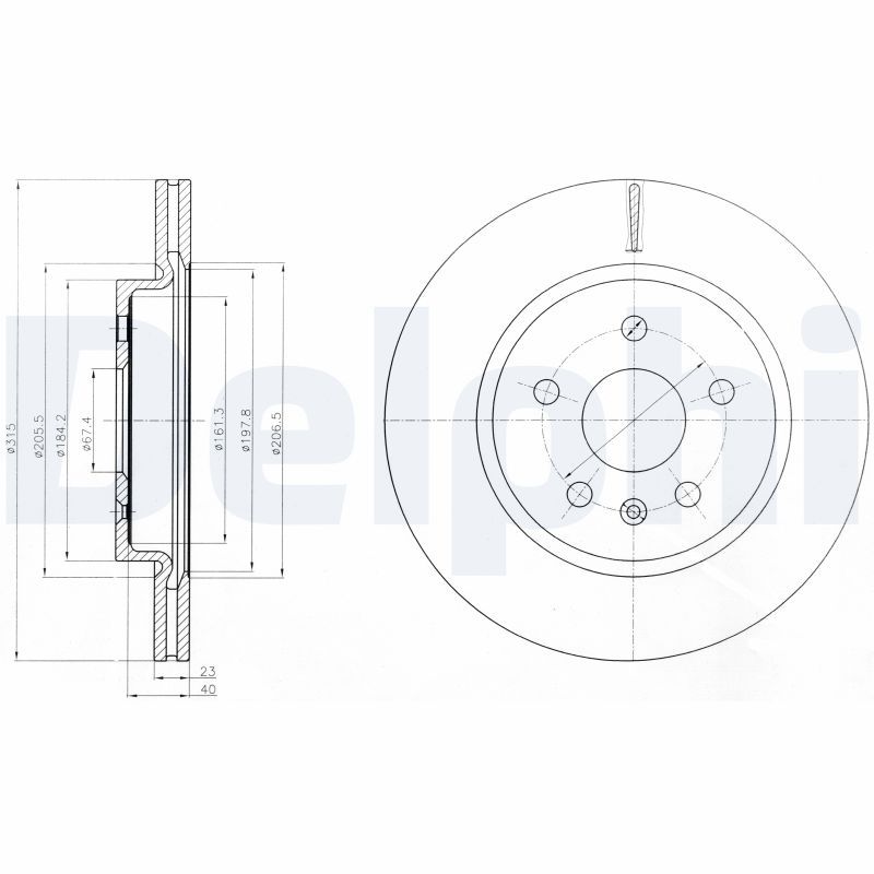 Brake Disc DELPHI BG4190