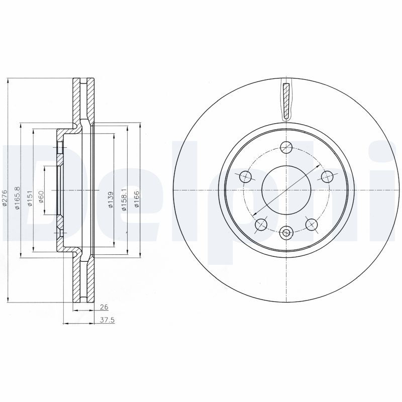 Brake Disc DELPHI BG4191