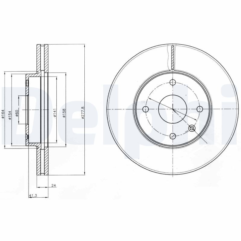 Brake Disc DELPHI BG4193