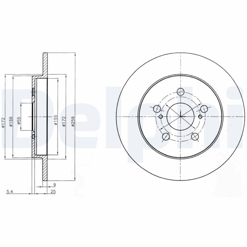 Brake Disc DELPHI BG4201C