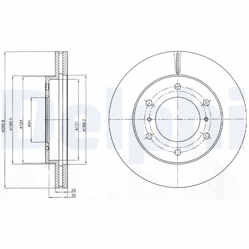 Brake Disc DELPHI BG4229