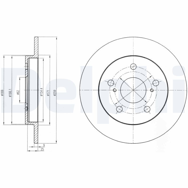 Brake Disc DELPHI BG4233